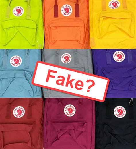 fake vs real kanken bag|fjällräven kanken backpack real.